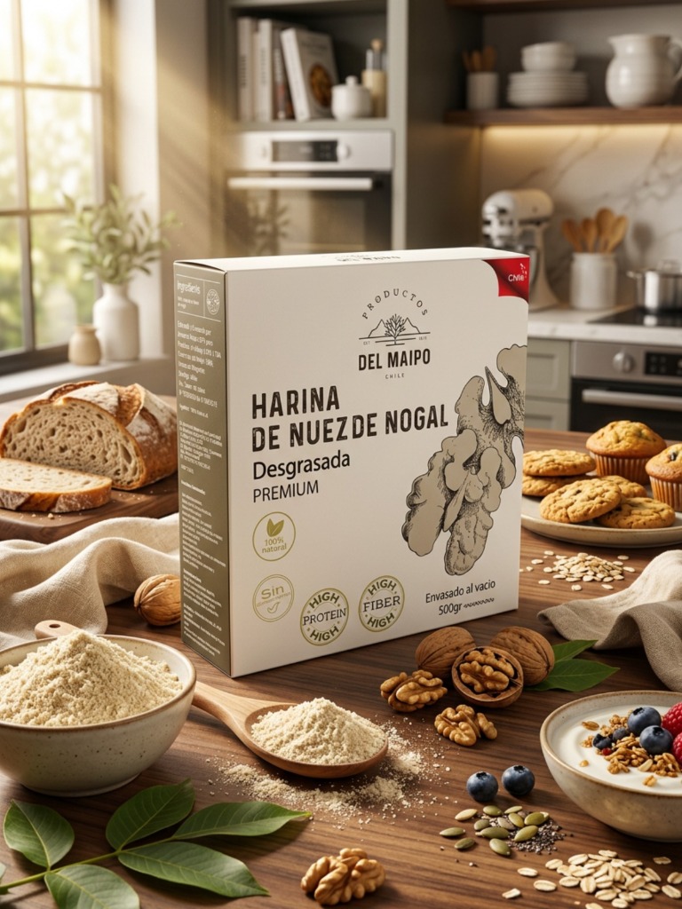 Harina de Nuez Desgrasada