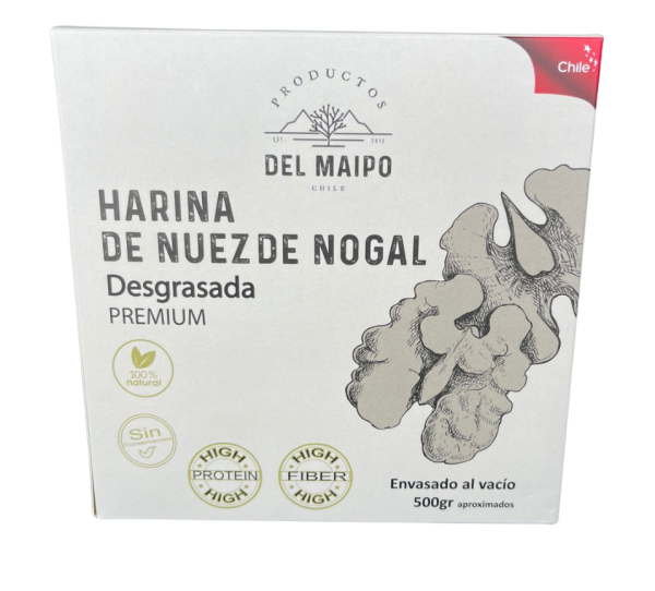 Harina de Nuez de Nogal 500 gr Desgrasada. - Imagen 4