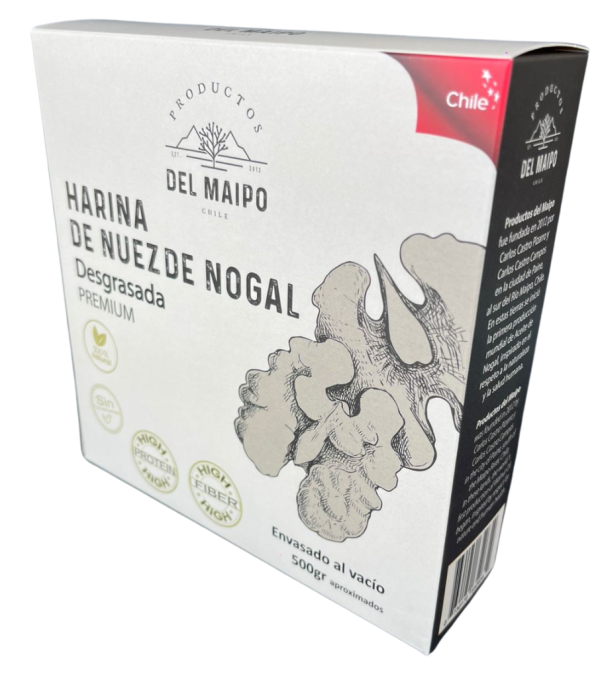 Harina de Nuez de Nogal 500 gr Desgrasada. - Imagen 6